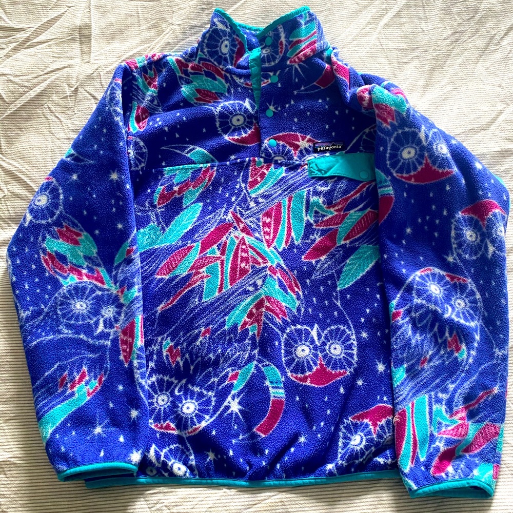 Vintage Women’s (XL) Patagonia synchilla fleece Owl print 250$ Open to offers!